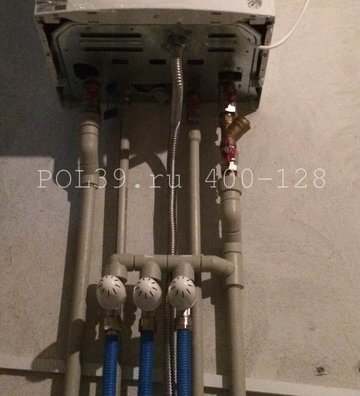 Теплый пол в готовой стяжке Подключение водяного теплого пола от системы отопления в готовой стяжке под котлом